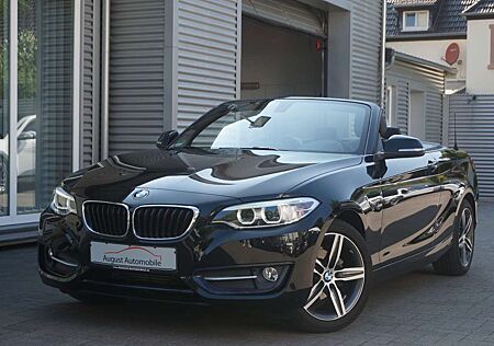 BMW 218 i Cabrio Sport Line Navi Leder PDC vo+hi Xeno