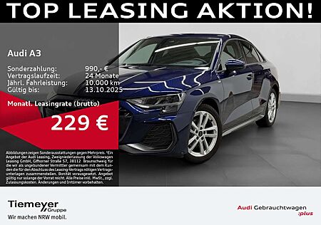 Audi A3 Limo 35 TFSI S LINE LM18 SPORTSITZE AHK KAMER