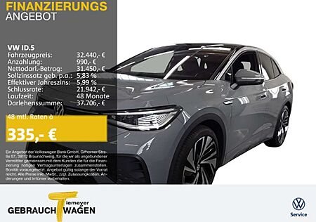 VW ID.5 Volkswagen PRO PERFORMANCE WÄRMEPUMPE IQ.LIGHT PANO AH