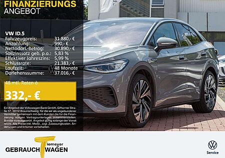 VW ID.5 Volkswagen PRO PERFORMANCE WÄRMEPUMPE IQ.LIGHT PANO AH