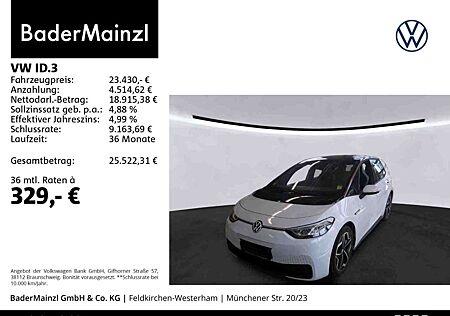 VW ID.3 Volkswagen Pro Performance Top-Sport Plus Kamera Navi