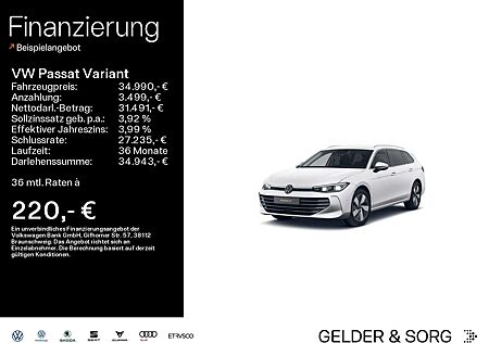 VW Passat Variant Volkswagen Elegance 2.0 TDI Massage*AHK*Digi