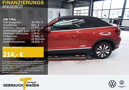 VW T-Roc Volkswagen Cabrio 1.5 TSI DSG MOVE LED+ LM17 NAVI KEY