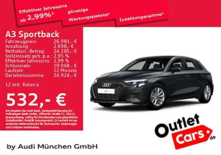 Audi A3 35 TDI S tronic Navi+/ACC/PDC+
