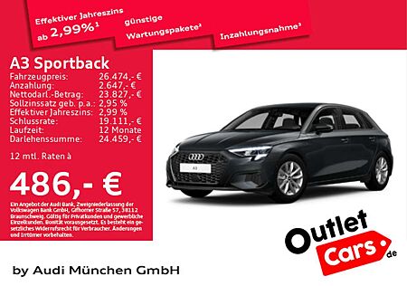 Audi A3 35 TDI S tronic Navi+/ACC/PDC+