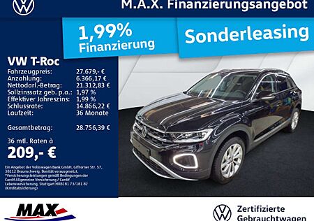 VW T-Roc Volkswagen 1.5 TSI DSG STYLE LED+ACC+AHK+DIGI CP+ALU+