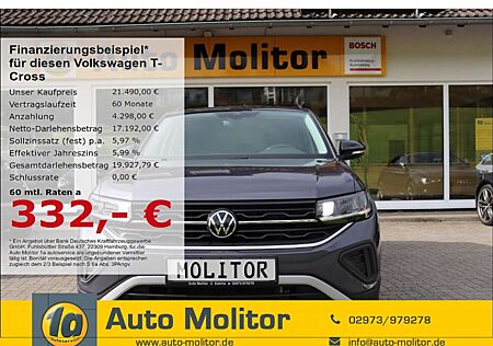 VW T-Cross Volkswagen 1.0 TSI 70 kW Goal EU6e Digitales Cockpit LED ACC
