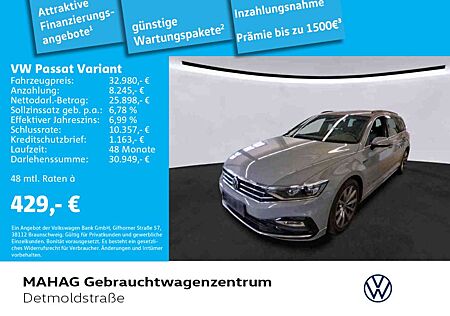 VW Passat Variant Volkswagen 2.0 TDI R line Sportp. AHK Leder