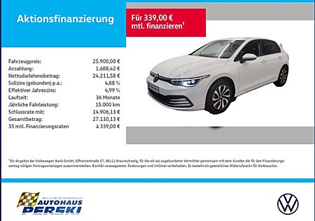 VW Golf Volkswagen VIII 8 1.5 eTSI Active DSG AHK, KLIMA, NAVI, LED