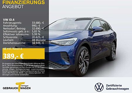VW ID.4 Volkswagen PRO PERFORMANCE WÄRMEPUMPE NAVI+ KAMERA LM2