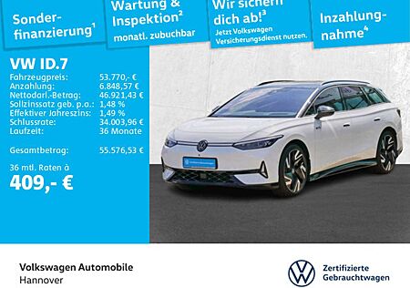VW ID.7 Volkswagen Tourer 4Motion GTX Navi AHK Pano HUD ACC DC