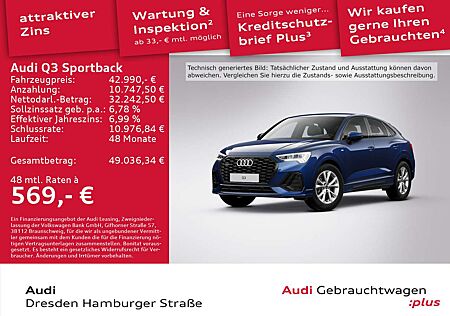 Audi Q3 40TFSI S line quattro LED Navi AHZV