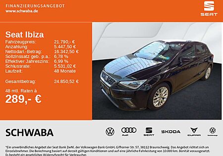 Seat Ibiza FR-Line 1.0 TSI DSG LED*NAV*GRA*R-KAM*17"