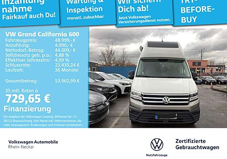 VW Grand California Volkswagen FWD DSG LED Kamera Solar Ra