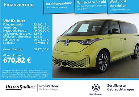 VW ID.BUZZ Volkswagen ID. Buzz Pro LANG PANO AHK 7SI HuD MATRIX 360°KAM