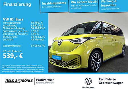 VW ID.BUZZ Volkswagen ID. Buzz Pro LANG PANO AHK 7SI HuD MATRIX 360°KAM