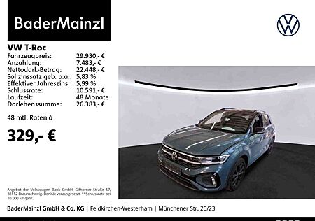 VW T-Roc Volkswagen 1.5 TSI DSG R-Line Pano ACC Navi SHZ Stdhz