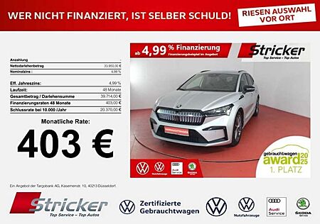 Skoda Enyaq iV Sportline 80X 403,-ohne Anzahlung AHK HUD Pump