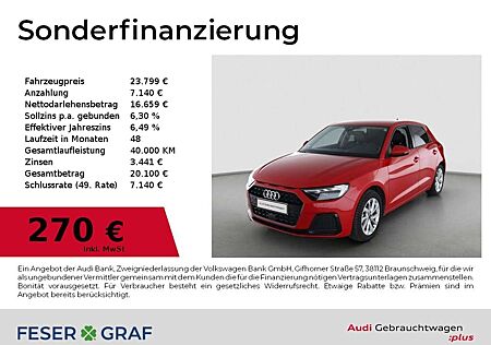 Audi A1 Sportback 25 TFSI Leder+Sportsitze/LED/Smartphone-