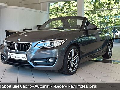 BMW 220 d Sport Line Cabrio~Automatik~Leder~Navi Pro