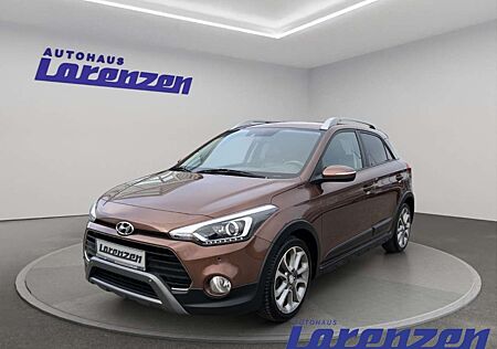 Hyundai i20 blue 120PS Navi Leder Klimaautom SHZ LenkradHZG Sp