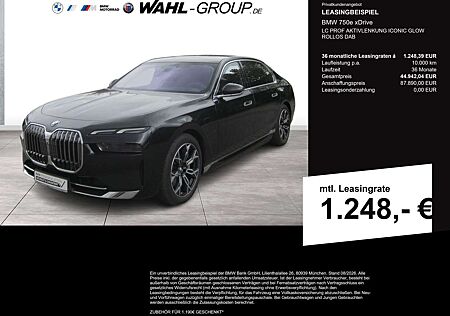 BMW 750 e xDrive LC PROF AKTIVLENKUNG ICONIC GLOW    ROLLO