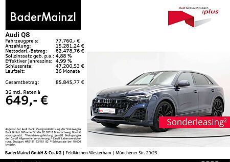 Audi Q8 gebraucht kaufen Audi Q8 55 TFSIe quattro AHK Matrix HUD 360° Luft ACC