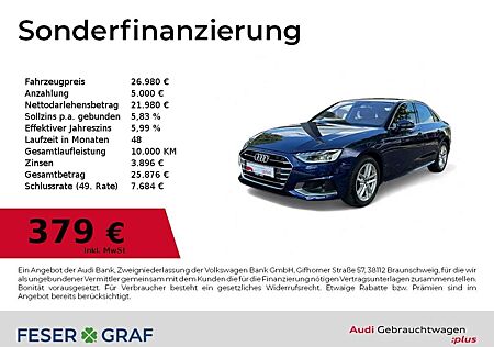 Audi A4 Limousine Advanced 30 TDI S tronic Matrix-LED/NAVI