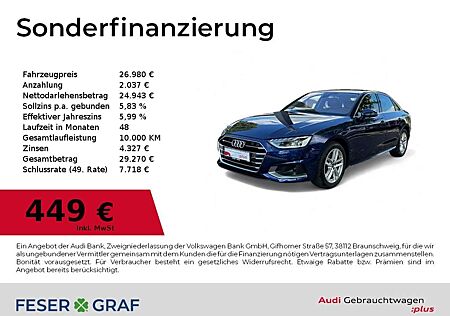 Audi A4 Limousine Advanced 30 TDI S tronic Matrix-LED/NAVI