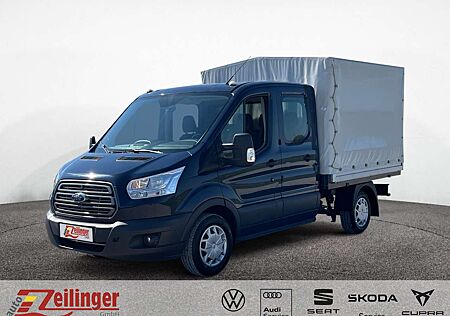 Ford Transit Pritsche Plane L2 Doppelkabine|7-Sitzer|