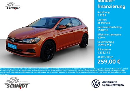 VW Polo Volkswagen VI 1.0 TSI Comfortline NAVI RFK GRA