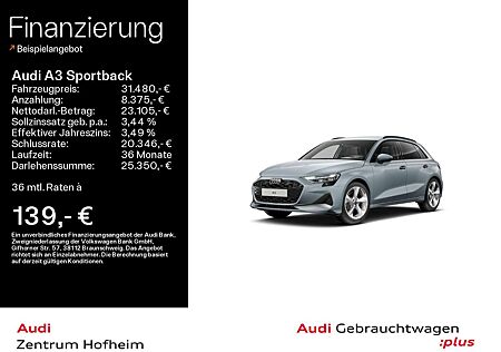 Audi A3 30 TFSI Advanced*Sonos*HUD*LED*Virt