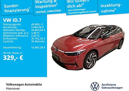 VW ID.7 Volkswagen Tourer Pro S Navi AHK LED ACC PDC SHZ WP HU