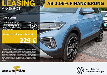 VW T-Cross Volkswagen 1.0 TSI DSG STYLE IQ.LIGHT NAVI LM18 AHK