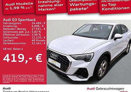 Audi Q3 45 TFSI e S-TRO**ACC*NAVI*DAB*SHZ**