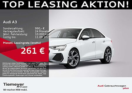 Audi A3 Limo 35 TFSI S LINE LM18 SPORTSITZE AHK KAMER