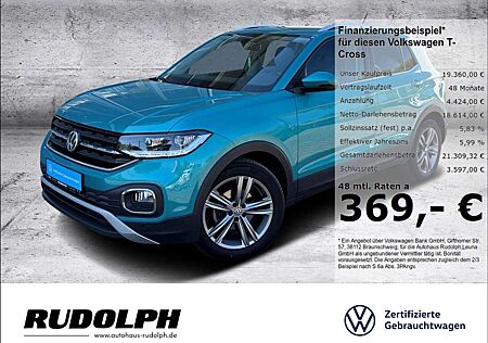 VW T-Cross Volkswagen 1.0 TSI Style DSG LED Navi AHK SHZ ACC Fernlichtas