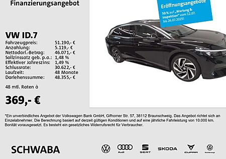 VW ID.7 Volkswagen Tourer Pro Wärmep.*PANO*IQ.LIGHT*AHK*8-fach