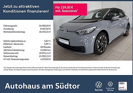 VW ID.3 Volkswagen Pro Performance 150kW | LED RFK ACC CCS