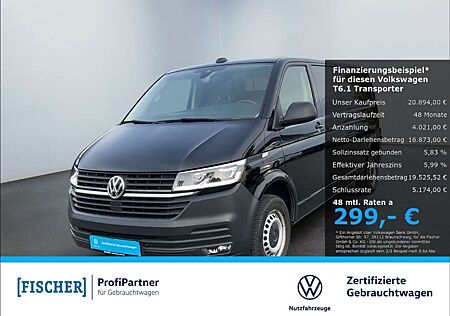 VW T6 Transporter Volkswagen T6.1 Transporter Kasten lang LR 2.0TDI LED Navi SHZ GRA PDC vorn &