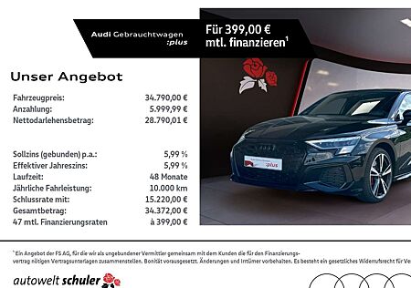 Audi A3 Sportback 45 1.4 TFSI e S-line ACC AHK RFK Matrix