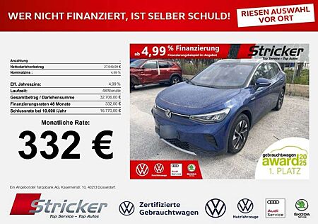 VW ID.4 Volkswagen Pro Performance 332,-ohne Anzahlung Navi App-Conn