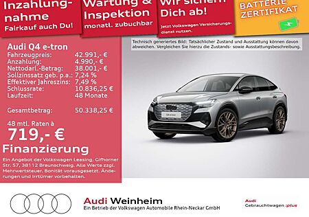 Audi Q4 e-tron Sportback 50 S-Line Edition one uvm