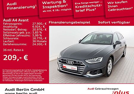 Audi A4 Advanced 35 TDI S tr. LED NAVI PDC