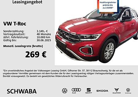 VW T-Roc Volkswagen Style 2.0 TDI DSG LED*AHK*ACC*R-KAM*8-fach