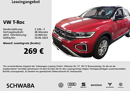 VW T-Roc Volkswagen Style 2.0 TDI DSG LED*AHK*ACC*R-KAM*8-fach