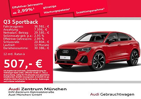 Audi Q3 35 TFSI S tronic 2x S line 19"Zoll/
