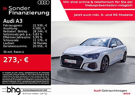Audi A3 30 TFSI Limousine S line