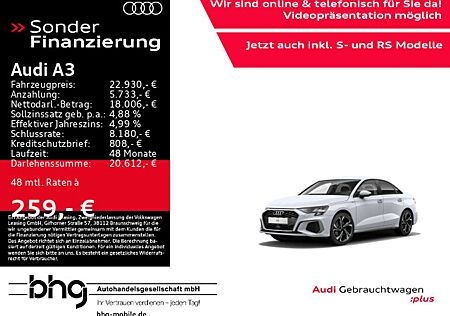 Audi A3 30 TFSI Limousine S line