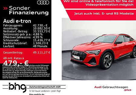 Audi e-tron gebraucht kaufen Audi e-tron 55 Sportback S-line Matrix/B&O/Assist/Con